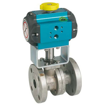 Ball valve Series: 516IIT/540IIT Type: 3192 Stainless steel Fire safe Pneumatic operated Double acting Flange PN16/40